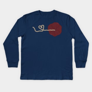 Placenta Heart Kids Long Sleeve T-Shirt